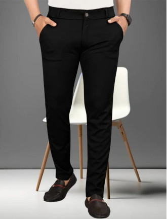 Black 2 Way Strachable Trouser