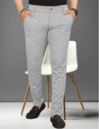 Grey 2 Way Strachable Trouser