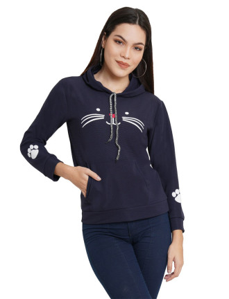 Navyblue Cate Hoodi For Girls And Women