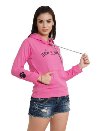 Pink Cate Hoodi For Girls And Women